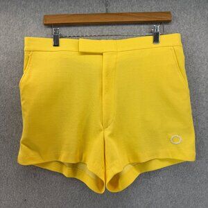 Interwoven by John Newcombe Women's Medium / 34 Yellow Athletic Shorts Vintage‎